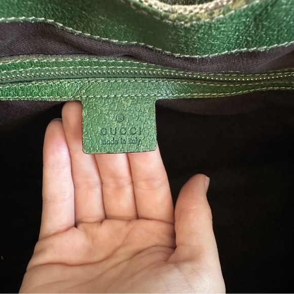 Gucci GG Canvas Nailhead Jackie Bardot Bag - Picture 9 of 16